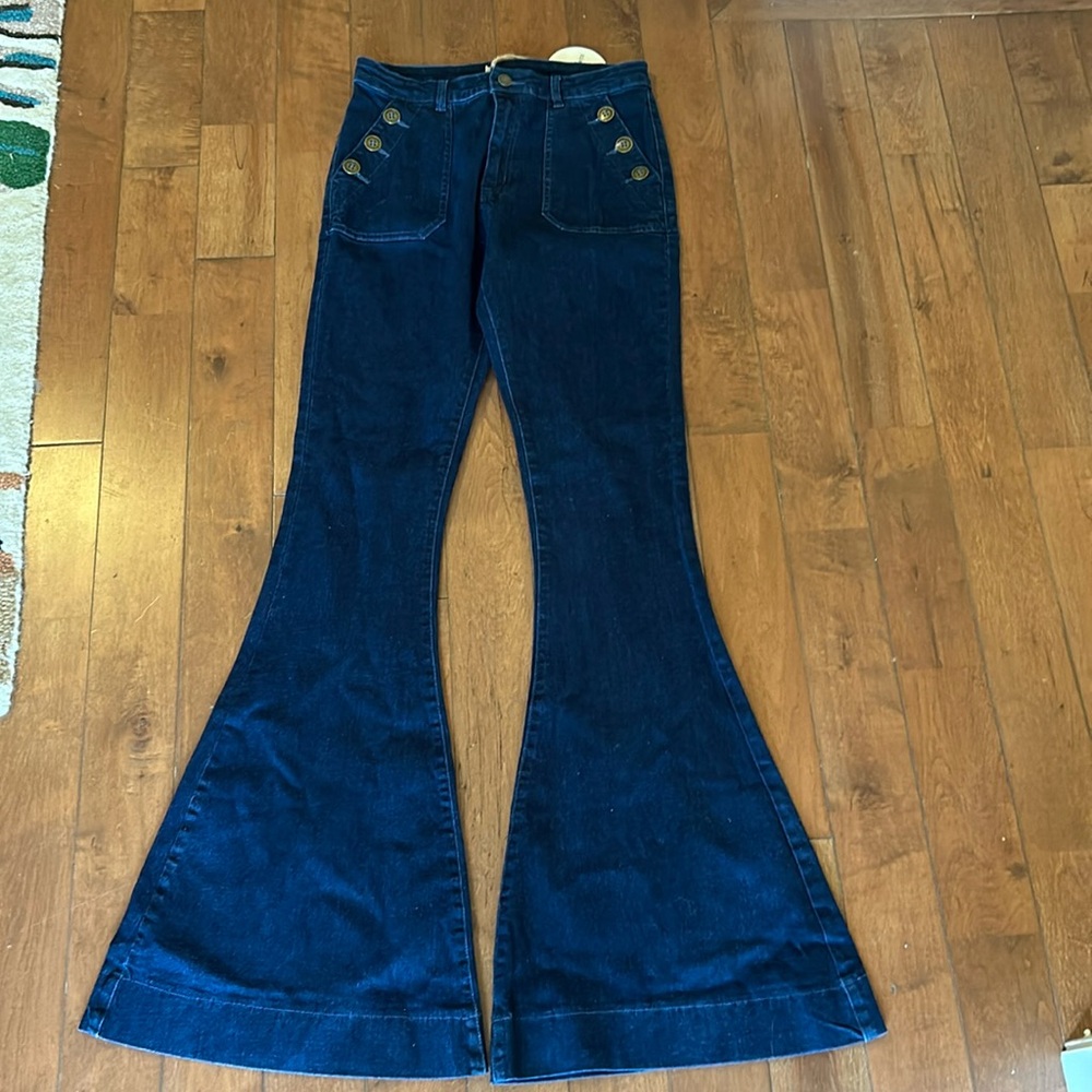 Saint and Hearts flare jean